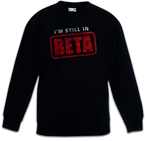 Sweat-shirt noir enfant I'm Still in Beta Urban Backwoods pour garçon et fille