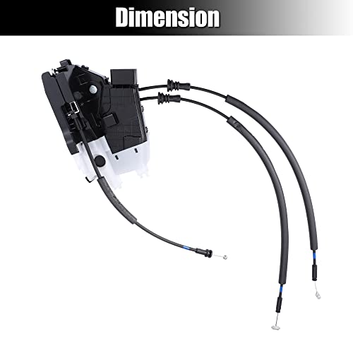 Image of X AUTOHAUX 81410-D3000 Rear Left Side Door Latch Lock Actuator Assembly for Hyundai Tucson 2015 2016 2017 2018 2019 2020 2021 72176 81410D3000