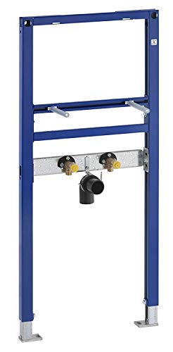 Geberit GEB111430001 Duofix Montageelement für Waschtisch 112 cm (Fußstützen verstellbar 0-20 cm, Rahmen pulverbeschichtet)