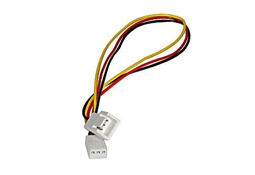 Combo 3 Pieces of Cooling Fan Extension Cable, 3 pin Male (with housing) to 3 pin Female connector, 13.25 inches long, ship from Los Angeles