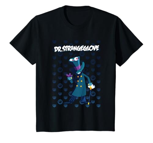 Moshi Monsters Dr. Strangeglove Cane Pose Kids T-Shirt