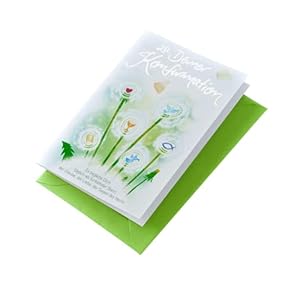Perleberg – Konfirmationskarte mit Umschlag – Glückwunschkarte Konfirmation Mädchen und Junge – Konfirmationskarten mit…