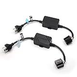 Cougar Motor H4/9003 CANbus Decoder, Anti-Flickering Harness Fog Bulb Fast Hyper Flash Blink Error Code Warning Cancellor(2 PCS)