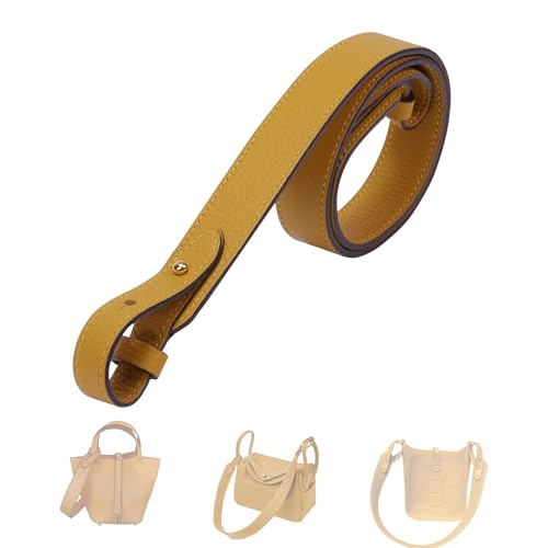 Image of DGAZ TC leather shoulder strap for Hermes Picotin /Lindy /Evelyne, replaceable crossbody bags strap, handmade