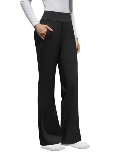 DLOODA Women's High Waist Stretch Dress Pants – Business Casual Work Trousers