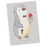 Mr. & Mrs. Panda Karte Immobilienkaufmann Herz - Geschenk, Ansichtskarte, Hauskauf, Einladung Geburtstag, Geburtstagskarte, Immobilienmakler, Immobilienhändler, Wanddeko, Ausbildung, Geburtstagsgrüße