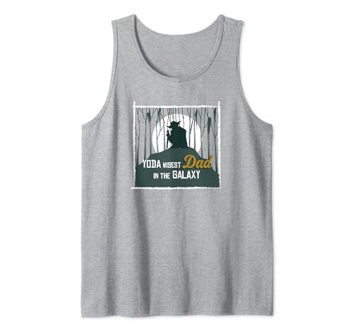 Débardeur Yoda Wisest Dad cadeau fête des pères Star Wars unique pour papa geek