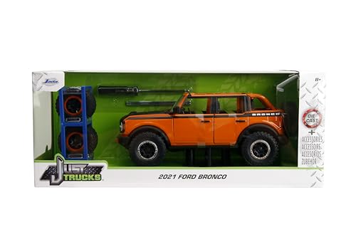 Jada Just Trucks 1:24 Ford Bronco Die-Cast Con Porta Neumáticos miniatura 2