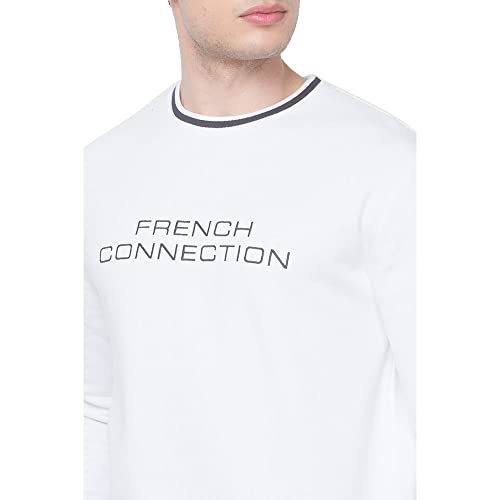 Image of FCUK Printed Cotton Blend Regular Mens Sweatshirt