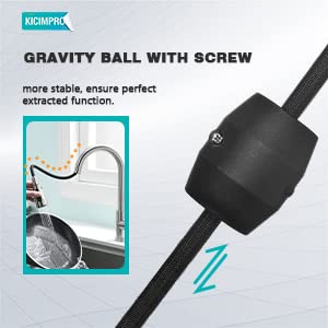 Kicimpro Chrome Kitchen Faucet, Kitchen Faucets For Sink 3 Hole High Arc Single Handle Stainless Steel Commercial Rv Camper Kitchen Faucet With Pull Down Sprayer Llaves Para Fregaderos De Cocina #TOP4