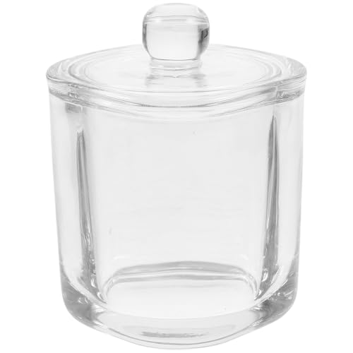 Holibanna Tarro de Vidrio Transparente para Almacenar Dulces y Nueces Superficie Lisa y Fácil de Limpiar, Diseño Minimalista Adecuado para Guardar Té Suelto
