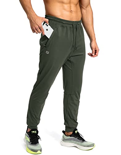 G Gradual Men's Tracksuit Bottoms with Zip Pockets Athletic Traning Track Pants Joggers for Men Football Running Workout