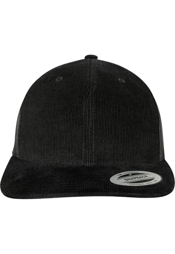 Flexfit Kappe Corduroy Retro Trucker, Black, One Size, 6606CT