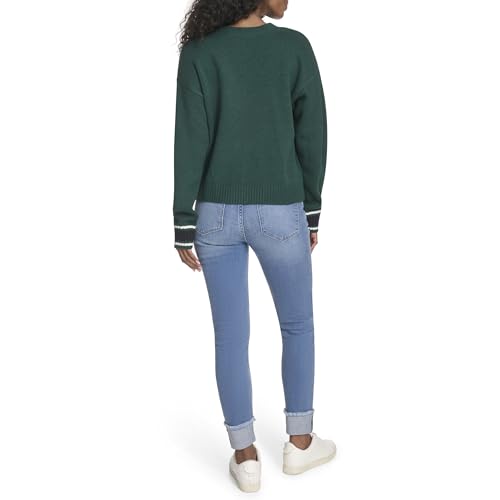 Image of Tommy Hilfiger Women's Boxy Varsity Cable Cardigan