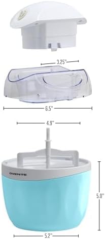 Miniatura 6 de OVENTE Máquina eléctrica de helados con tapa de fácil bloqueo, cuenco congelador de 1 cuarto de galón para yogur congelado saludable y casero,