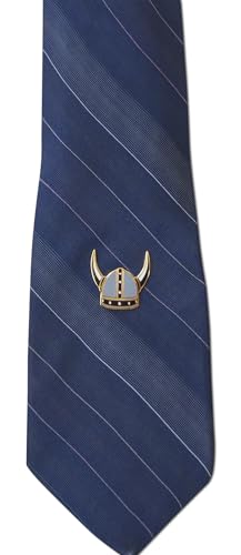 Novel Merk Viking Helmet – Nordic Cultural Lapel Pin, Hat Pin & Tie Tack Set with Clutch Back4