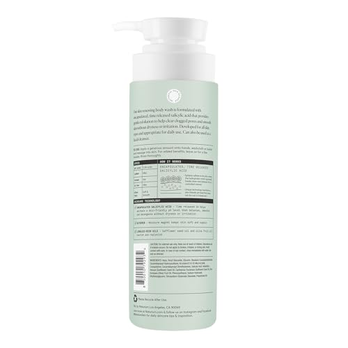 Image of Naturium The Perfector Salicylic Acid Body Wash, Gentle & Smoothing Cleanser, 16.9 oz