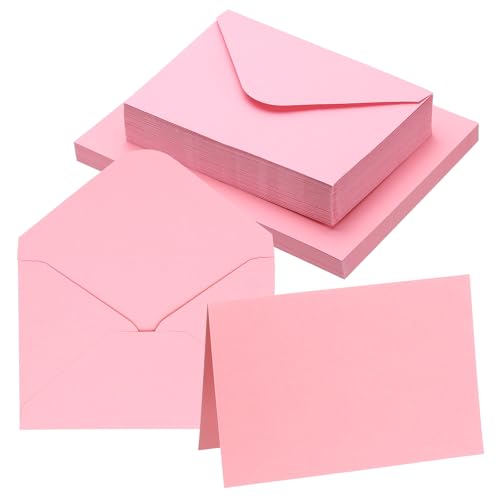 Cartes de vœux vierges rose PATIKIL 4x6" avec enveloppes pour invitations