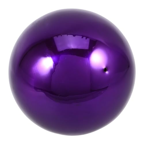 Garden Reflective Ball Gazing Globe Ball Gazing Ball Shiny Hollow Sphere Sparkling Gazing Door Decor Mirror Ball Mirrors Stainless Steel Outdoor Purple Ball Rack