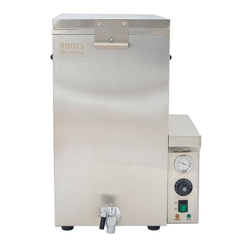 Roots and Harvest Poultry Scalder, 13 Gallon Stainless Steel Double Walled Tub, Thermostat, Indicator Light, Large Water Spigot