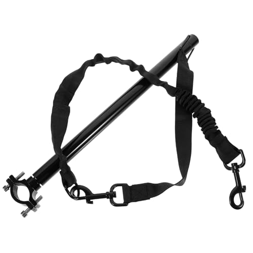 Kisangel 1 Set Pet Dog Traction Rope for Bicycles Durable Dog Walking Leash High Strength Wear Resistant Design for Pets Lightweight and Easy to Store Black