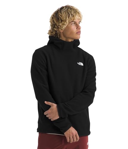 THE NORTH FACE Men's Glacier Fleece Pullover | 3 Piece Hood With Secure Zip Kangaroo Hand Pockets