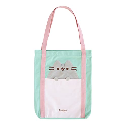 Grupo Erik Oficjalna Torba Bawełniana Pusheen Premium - Torba na Zakupy 35x40x10 cm - Płócienna Torba Prezentowa - Urocze Akcesoria Pusheen