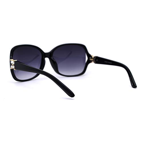 SA106 Womens Rhinestone Flower Petal Hinge Designer Sunglasses4