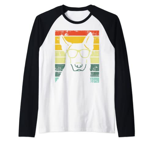 Retro-Sonnenbrille, Motiv: Deutscher Schäferhund, Geschenk Raglan Cover