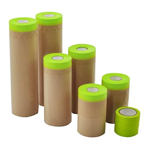 Paint Masking Paper with Tape 2-in-1 Cover