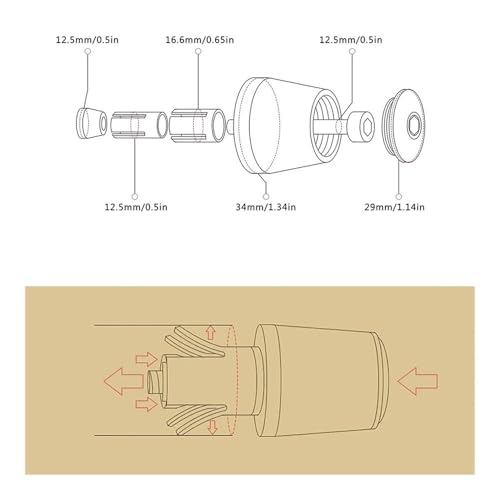 Bouchons d'extrémité moto CNC réduisant les vibrations