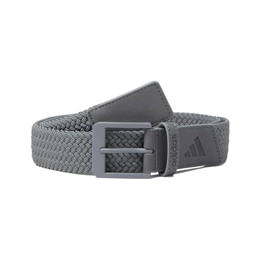 Golf Belts - Fashionable Belts To Match Golf Attire | Golf Accessories adidas Braided Stretch Belt, Grey Three, Large / X-Large
