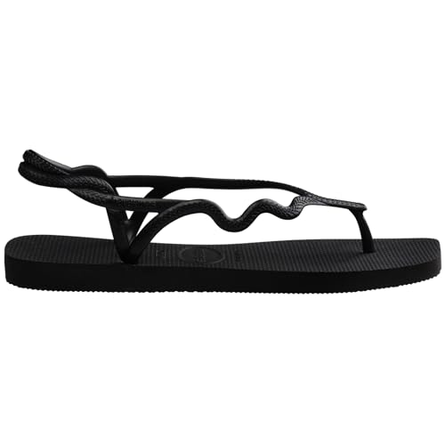 Havaianas Women's Soleil Sandals - Two Strap Sandals for Women - Black, 63