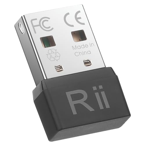 Rii Mouse Jiggler, Automatic Computer Mouse Mover, USB Port, Keeps Computer Awake, Plug-and-Play