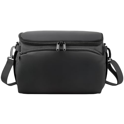 FPVtosky Shoulder Bag for DJI Avata 360/Avata 2/NEO 2/MAVIC 4 PRO/Air 3S Fly More ComboSling Carrying bag for Batteries RC Motion 3 Goggles N3 FPV Controller 3 and other accessoriesPU leather