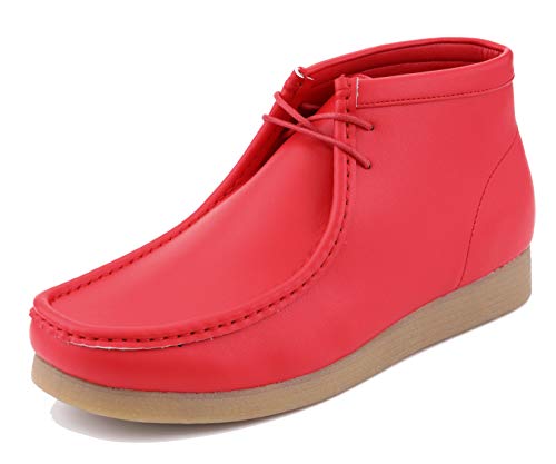 Image of Amali Casual Chukka Boots for Men, High-Top, Lace Up Suede Men's Shoes, Desert Boots with Crepe Rubber Sole