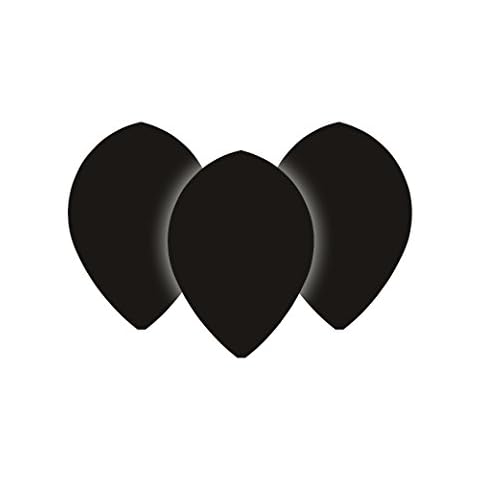 RED DRAGON Pro 75 Black Pear Dart Flights - 5 Sets Per Pack (15 Dart Flights in total) Cover