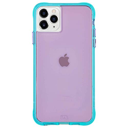 Coque iPhone 11 Pro CASE-MATE Tough Neon Violet Turquoise pour vos soirées et festivals