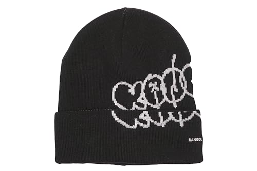 [カンゴール] Y2K Beanie Y2K ビーニー 帽子 ニット (JP, アルファベット, Free Size, Black)