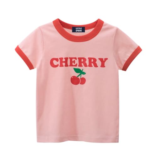 Image of LittleSpring Kids Short Sleeve Graphic T-Shirt 100% Cotton
