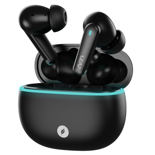 Leaf Buds X121 True Wireless in Ear Earbuds Ai Sound App, 30H Playtime, Quad Mic with Enc, 50Ms Low Latency, Fast Charging(10Min=200Min), 10Mm Driver, Ipx5, Bluetooth V5.4 TWS (Carbon Black) (B0D7JJDC9M) Amazon Price History, Amazon Price Tracker