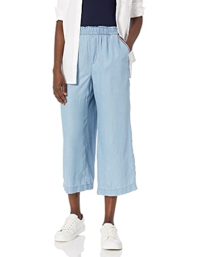 Tommy Hilfiger Adaptive Tommy Hilfiger Women's Adaptive Wide Leg Pants, Light WASH, LG