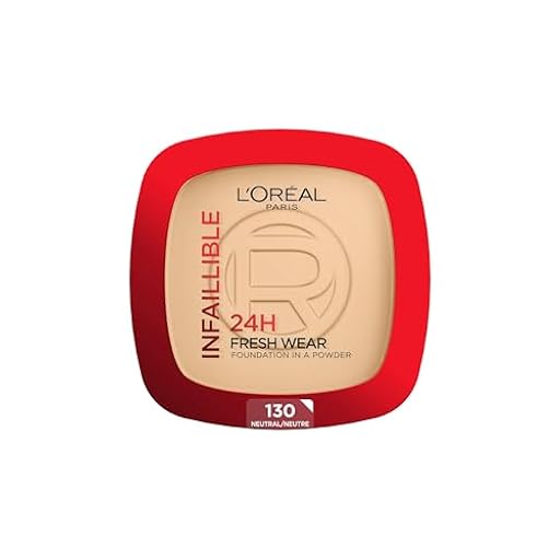 L´Oréal Paris Polvos Compactos Mate Infalible 24H, Larga Duración, Cobertura Media-Alta, Resistente al Agua, Fórmula No Comedogénica, Tono: 130 True Beige, 50 g | Ya disponible en tu tienda friki favorita! En mundofriki.es!