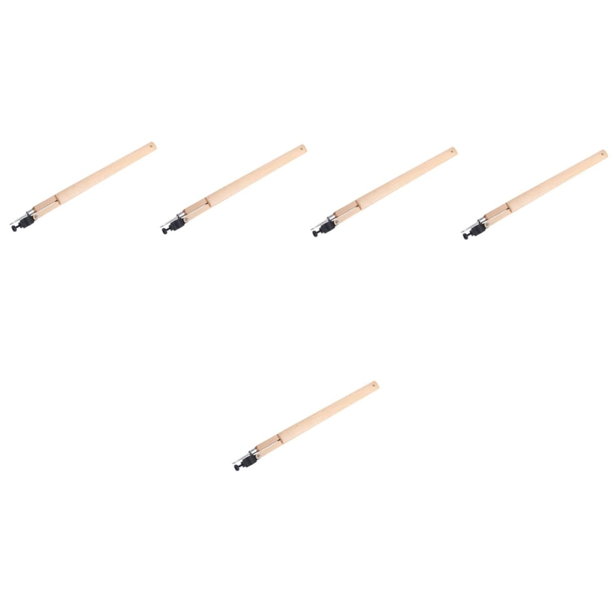 NUOBESTY Lot De 5 Compas En Bois Pour Enseignants Outil De Dessin Pour Tableau Noir Outil D'Enseignement Compas À Faisceau Pratique Poutres Pour L'Enseignement En Classe