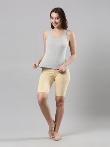 Image of Femmora Body Hugging Waist Length Camisole, Solid, Soft and Comfortable Cotton Fabric with Racer Back, for Women,Pack of 1