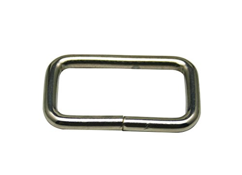 Generic Metal Silvery Rectangle Buckle 1.25