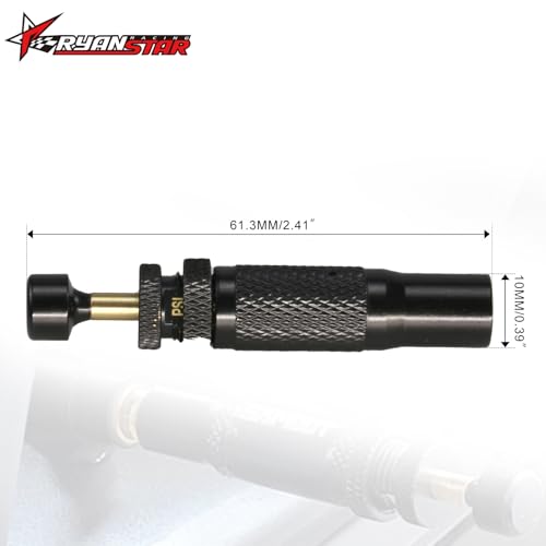Image of RYANSTAR RACING Adjustable Auto-Stop Tire Deflator Valve Kit (10-30 PSI) 4 PCS Screw-on Tyre Air Down Tool Compatible with Jeeps, Cars, Trucks, Motorcycles, ATVs