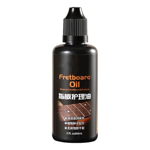 Gitarrenpflege Zitronenöl - 50g Gitarrenneutralreiniger | Gitarrensaitenöl | Gitarrengriffbrettreiniger | Ideal für Griffbrett-Konditionierung, Saitenpflege & Instrumentenpflege