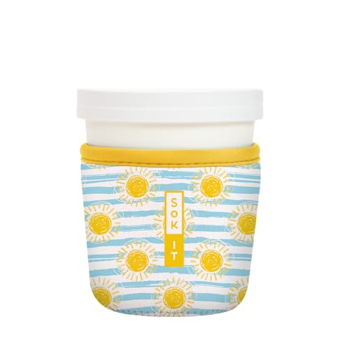 Sok It IceCreamSok Insulated Neoprene Cover (Good Day Sunshine, Fits Tapered Pints)