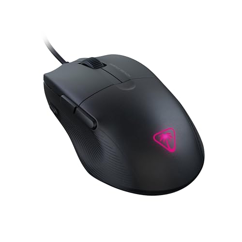 Turtle Beach Pure SEL - Mouse da gioco RGB ergonomico ultraleggero, sensore ottico a 8K DPI, sistema di pretensionamento, illuminazione RGB - Nero - Immagine 2
